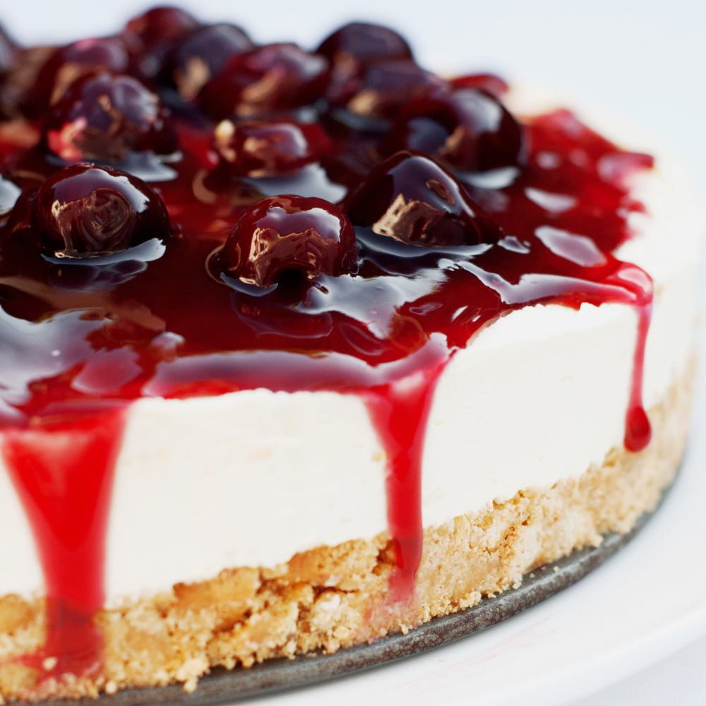 Savoureux dessert préparé avec des cerises Bigarreau Burlat fraîches